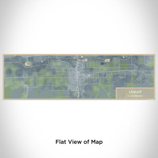 Flat View of Map Custom Lamar Colorado Map Enamel Mug in Afternoon