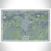 Lamar Colorado Map Print Landscape Orientation in Afternoon Style With Shaded Background