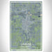 Lamar Colorado Map Print Portrait Orientation in Afternoon Style With Shaded Background