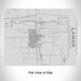 Rendered View of Lamar Colorado Map Engraving on 20oz Stainless Steel Insulated Bottle with Bamboo Top