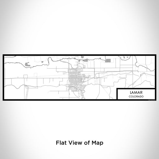 Flat View of Map Custom Lamar Colorado Map Enamel Mug in Classic