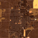 Lamar Colorado Map Print in Ember Style Zoomed In Close Up Showing Details