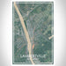 Lambertville New Jersey Map Print Portrait Orientation in Afternoon Style With Shaded Background