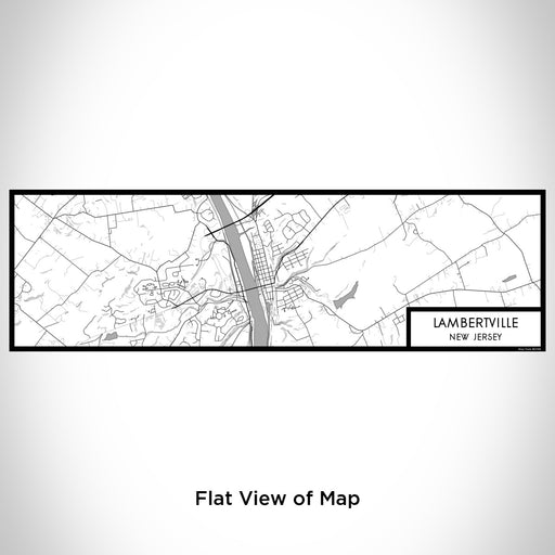 Flat View of Map Custom Lambertville New Jersey Map Enamel Mug in Classic
