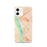 Custom Lambertville New Jersey Map iPhone 12 Phone Case in Watercolor