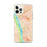 Custom Lambertville New Jersey Map iPhone 12 Pro Max Phone Case in Watercolor