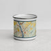 Front View Custom Lambertville New Jersey Map Enamel Mug in Woodblock