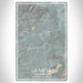 La Mesa California Map Print Portrait Orientation in Afternoon Style With Shaded Background