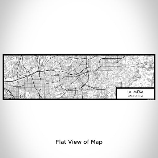 Flat View of Map Custom La Mesa California Map Enamel Mug in Classic