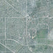 La Mirada California Map Print in Afternoon Style Zoomed In Close Up Showing Details