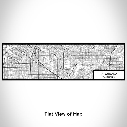 Flat View of Map Custom La Mirada California Map Enamel Mug in Classic