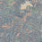 Lamorinda California Map Print in Afternoon Style Zoomed In Close Up Showing Details