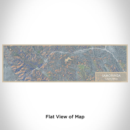 Flat View of Map Custom Lamorinda California Map Enamel Mug in Afternoon