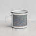 Left View Custom Lamorinda California Map Enamel Mug in Afternoon