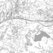Lamorinda California Map Print in Classic Style Zoomed In Close Up Showing Details