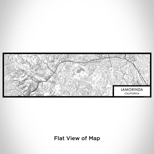 Flat View of Map Custom Lamorinda California Map Enamel Mug in Classic