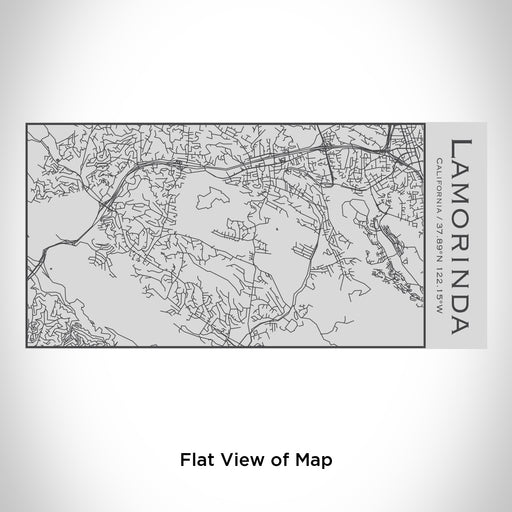 Rendered View of Lamorinda California Map Engraving on 17oz Stainless Steel Insulated Cola Bottle