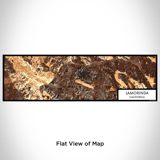 Flat View of Map Custom Lamorinda California Map Enamel Mug in Ember