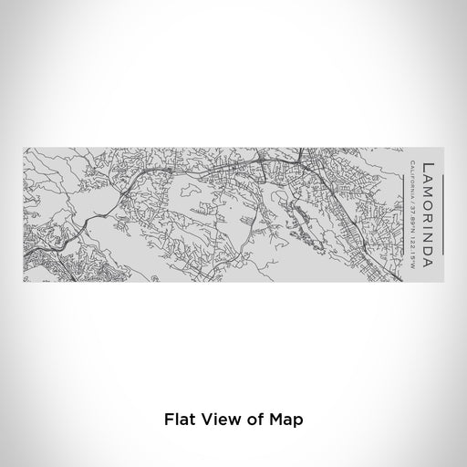 Rendered View of Lamorinda California Map Engraving on 10oz Stainless Steel Insulated Cup with Sipping Lid