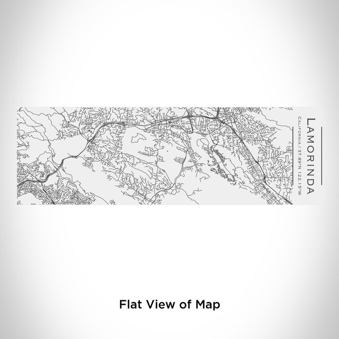 Rendered View of Lamorinda California Map Engraving on 10oz Stainless Steel Insulated Cup with Sliding Lid in White