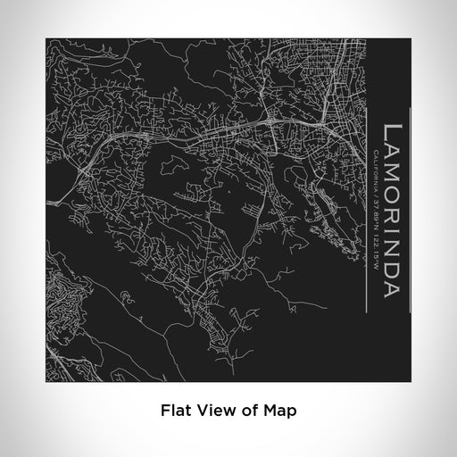 Rendered View of Lamorinda California Map Engraving on 17oz Stainless Steel Insulated Tumbler in Black