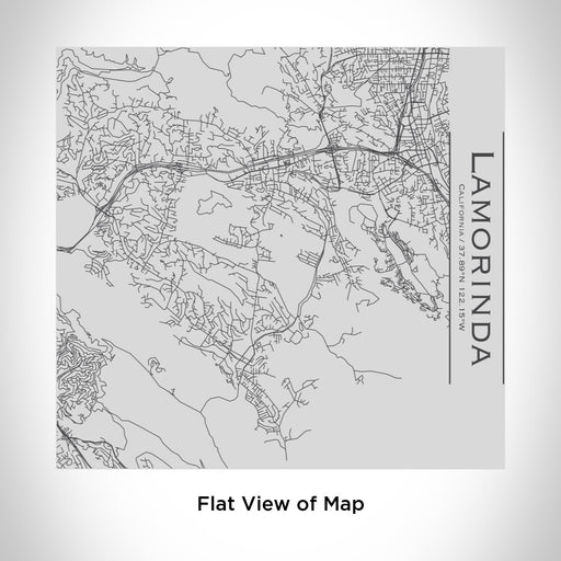 Rendered View of Lamorinda California Map Engraving on 17oz Stainless Steel Insulated Tumbler