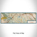 Flat View of Map Custom Lamorinda California Map Enamel Mug in Woodblock