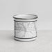 Front View Custom Lancaster Texas Map Enamel Mug in Classic