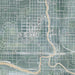 Lansing Michigan Map Print in Afternoon Style Zoomed In Close Up Showing Details
