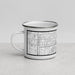 Left View Custom Lansing Michigan Map Enamel Mug in Classic
