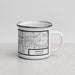 Right View Custom Lansing Michigan Map Enamel Mug in Classic