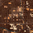 Lansing Michigan Map Print in Ember Style Zoomed In Close Up Showing Details