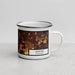 Right View Custom Lansing Michigan Map Enamel Mug in Ember
