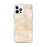 Custom Lansing Michigan Map iPhone 12 Pro Max Phone Case in Watercolor