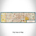 Flat View of Map Custom Lansing Michigan Map Enamel Mug in Woodblock