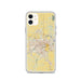 Custom Lansing Michigan Map Phone Case in Woodblock