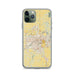 Custom Lansing Michigan Map Phone Case in Woodblock