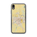 Custom Lansing Michigan Map Phone Case in Woodblock