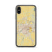 Custom Lansing Michigan Map Phone Case in Woodblock