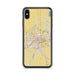 Custom Lansing Michigan Map Phone Case in Woodblock