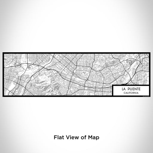 Flat View of Map Custom La Puente California Map Enamel Mug in Classic