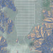 La Quinta California Map Print in Afternoon Style Zoomed In Close Up Showing Details