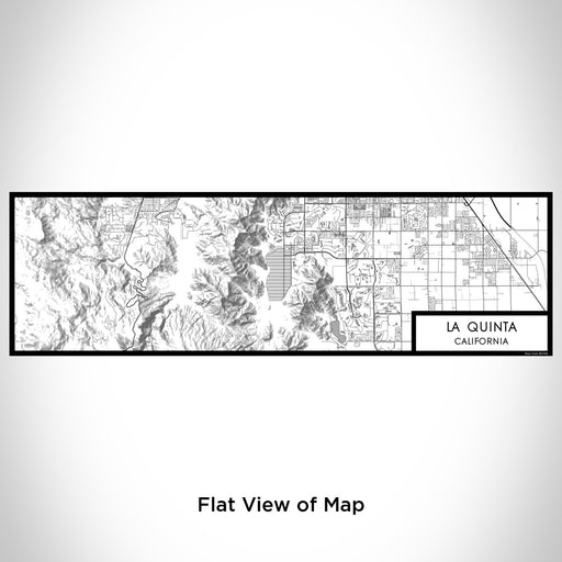 Flat View of Map Custom La Quinta California Map Enamel Mug in Classic