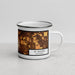 Right View Custom La Quinta California Map Enamel Mug in Ember