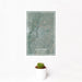 12x18 Laramie Wyoming Map Print Portrait Orientation in Afternoon Style With Small Cactus Plant in White Planter