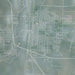 Laramie Wyoming Map Print in Afternoon Style Zoomed In Close Up Showing Details