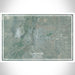 Laramie Wyoming Map Print Landscape Orientation in Afternoon Style With Shaded Background