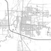Laramie Wyoming Map Print in Classic Style Zoomed In Close Up Showing Details