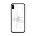 Custom iPhone XS Max Laramie Wyoming Map Phone Case in Classic
