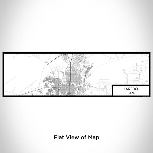 Flat View of Map Custom Laredo Texas Map Enamel Mug in Classic